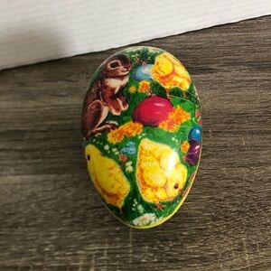 Vintage Colourful Fillable Easter Egg